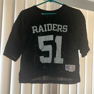 Cute Cropped Raiders Jersey